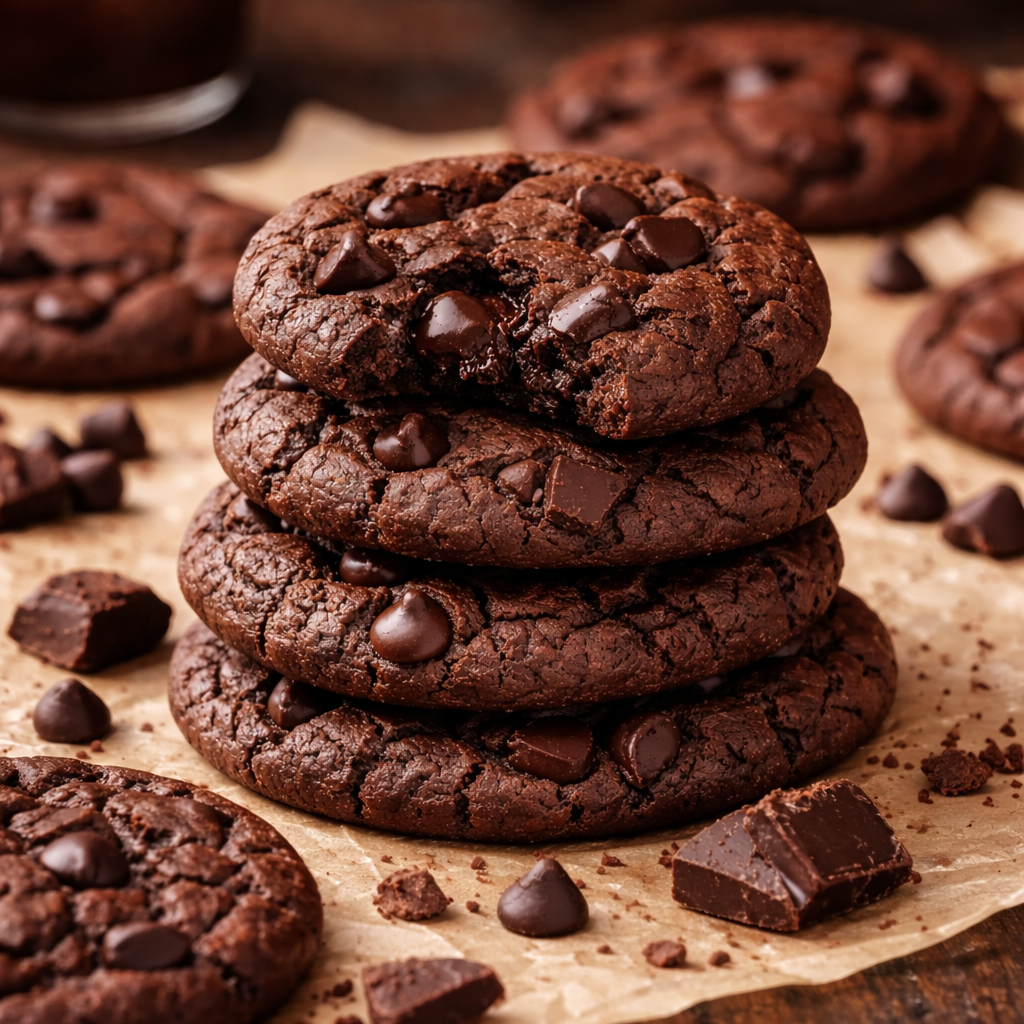 Double Chocolate Cookies