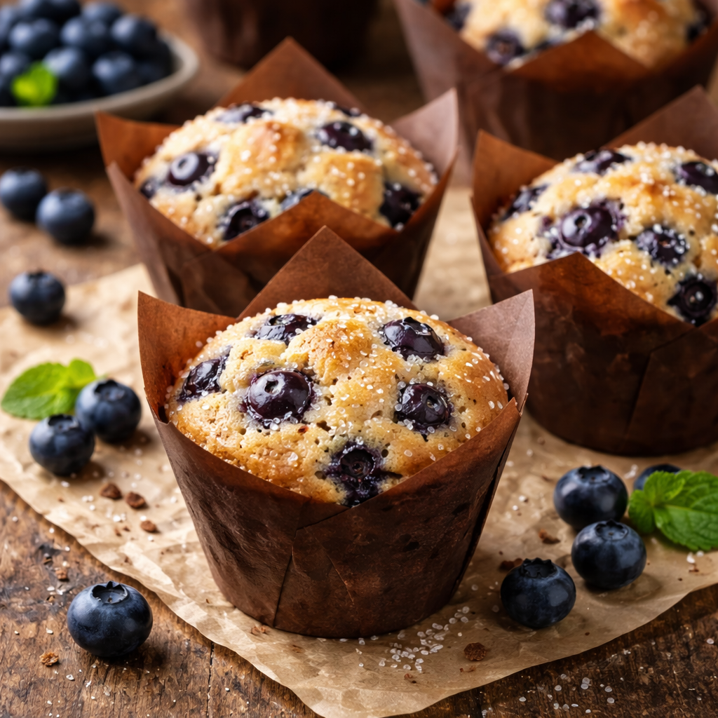 Blueberry Tulip Muffins