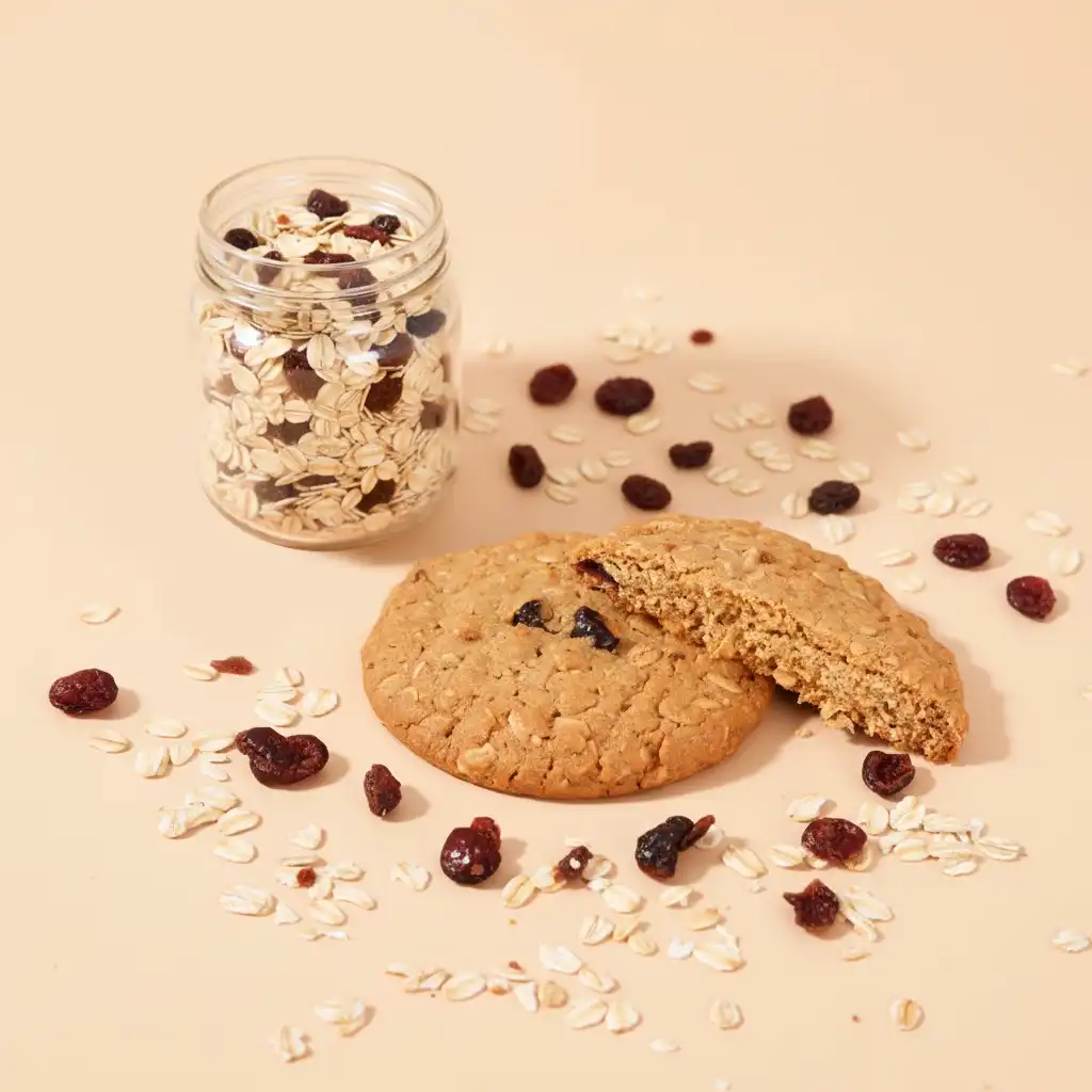 Raisin and Cranberry Oats Cookies